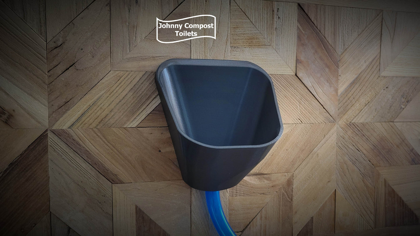 Urinal - Proprietary Anti-Splash Design, Wall-Mounted Mini-Urinal!