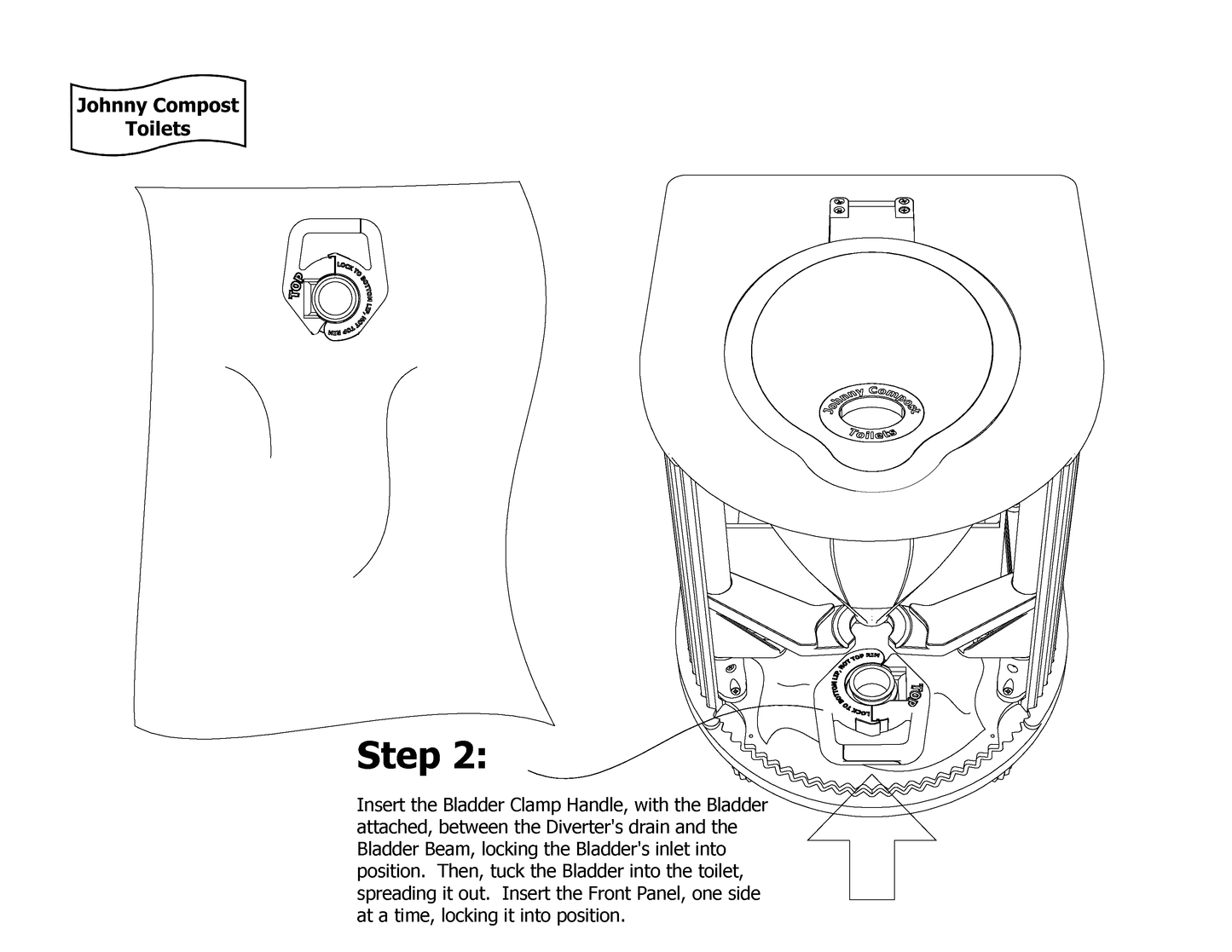 2 Replacement Bladders For Compost Johnny Edition Toilets - 2 Pack