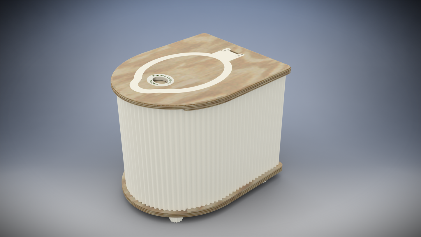 Compost Johnny Bare Edition - Separating, Waterless Toilet - Non-Venting, Upgradable, Custom Height Available