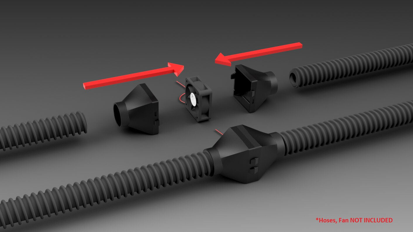 Ventilation Fan Attachment (for 60x60x25mm Computer Fan)