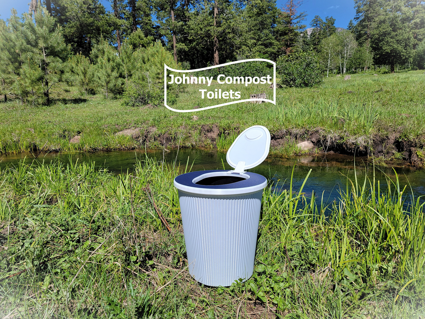 The Nifty-NETTY by Johnny Compost Toilets - Separating, Waterless, Composting Toilet Kit - Holds 2 gal+ of Each Liquid and Solid Waste